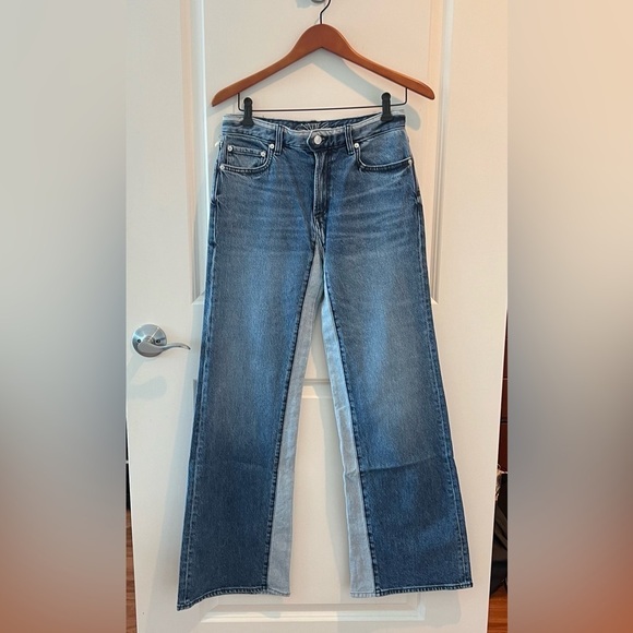 Adriano Goldshmied Daily Blue Virgo Champlain Two Toned Wide Leg Jean NWT - Picture 2 of 16